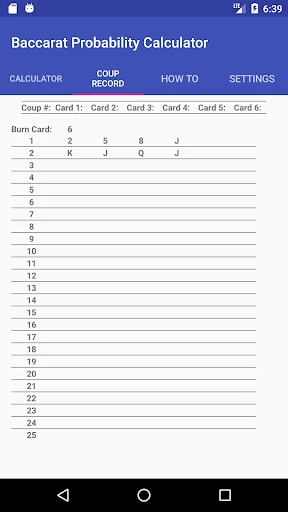 Baccarat Probability Calculator Full 52 2