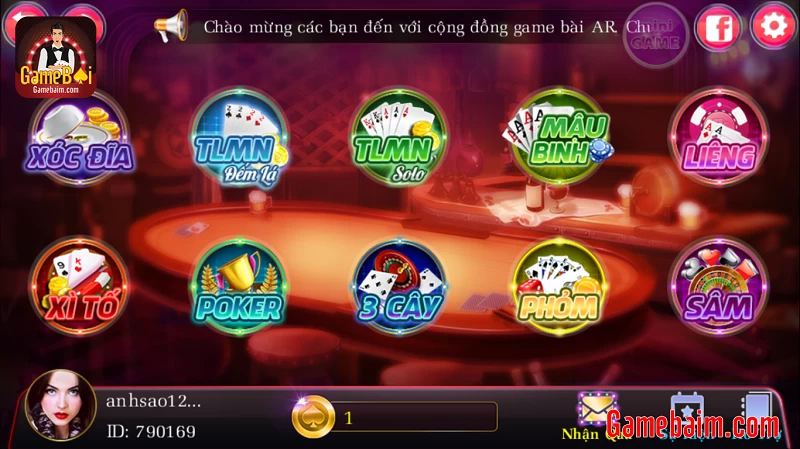Game bài ARclub - Xóc Đĩa Đổi Thưởng hấp dẫn