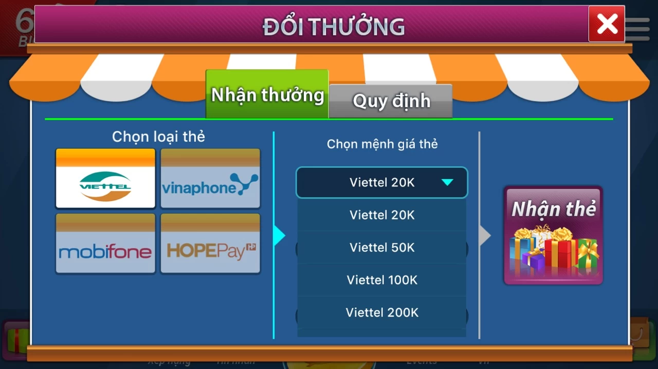 Tính năng game tá lả đổi thưởng online