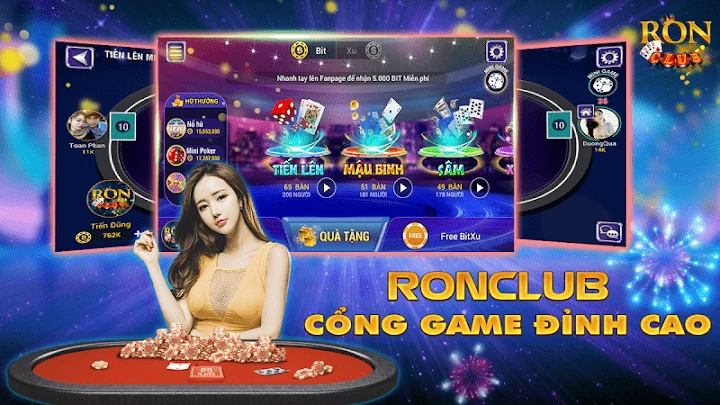 RON CLUB - Game đánh bài đổi thưởng phát lộc