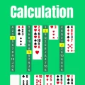 Calculation. Cards game.